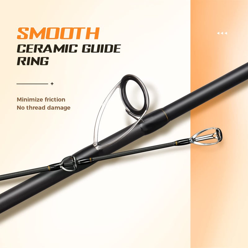 BERRYPRO Surf Spinning Rod Graphite Surf Fishing Rod (9'/10'/12') (10'6''-2pc) - Image 2